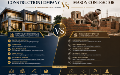 Construction company vs Mason contractor : which is better for building your project